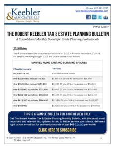 RobertKeeblerMonthlyTaxUpdate-EXAMPLE