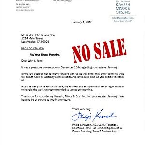 FORM LETTER TEMPLATES - No Sale Follow-Up Letters